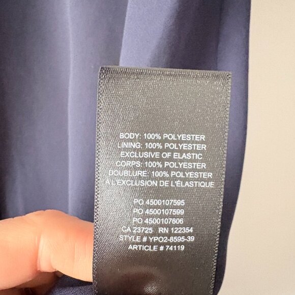 Aritzia Sunday Best Navy Imogen Dress Navy Blue Size 00 - Picture 8 of 8